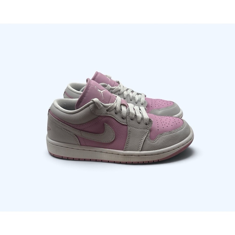 Nike Air Jordan 1 Low Orchid & Gray Women Sneaker Size 8 US Classic Basketball